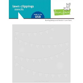 Lawn Fawn LF3453 Bunting Background Stencils
