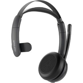 Nuroum Trucker Bluetooth سماعات الرأس إلغاء ضوضاء ، سماعات رأس لاسلكية مع MIC للعمل ، الأذن الفردية ، متعددة النقاط/كتم ، تشغيل 45 ساعة لقيادة/اتصال/عمل من المنزل/المكتب HP31SN