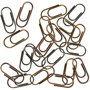 150 PCS/Pack Mini Bronze Paper Paper Clips Metal Paper Clips Notes Classed Clips Clips Vintage Paper Clips for Junk Journal Stationery School School Schools