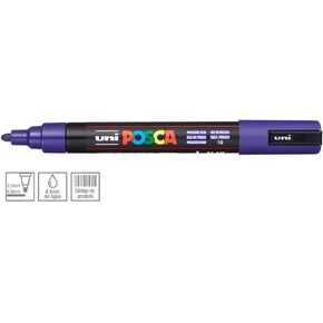 Uni Posca Paint Marker - Prussian Blue, Bullet Tip, 2.5 mm