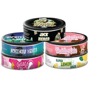 CAN PRESS -In Tin Tuna Cans - 200 مجموعة ملصقات الملصقات لـ 3.5G TIN CAN CANINERS (TC1)