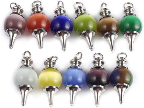 Natural Stone Pendant Spherical Shape Oval Ball Agate Quartz Healing Crystal Stone Charms For Jewelry Making DIY Necklaces in Saudi Arabia