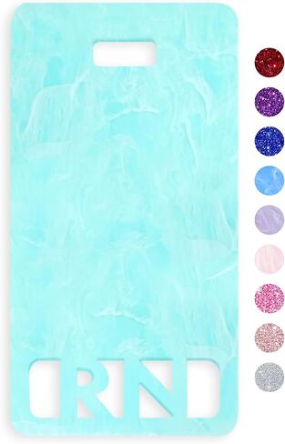 Extended RN Badge Buddy Vertical Cute Registered Nurse Badge Buddy Colorful and Glitter Acrylic RN Card Perfect Size for Extended Nursing ID (Light Pink Pearl) in Saudi Arabia