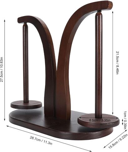 Yarn Ball Holder, Dual Axes Magnet Swivel Design Stable Support Yarn Holder for Knitting and Crocheting Easy to Assemble Wooden Yarn Spinner for Knitting Lovers (Type 1) in Saudi Arabia
