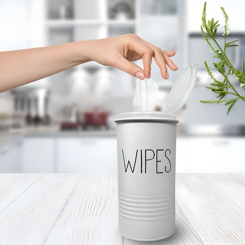 Wipe Holder for Kitchen/Bathroom Counter, Disinfectant Wipe Container, Modern Kitchen Decor, Vintage Countertop Wipe Storage Organizer Caddy, with Gold Finish in Kuwait