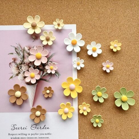 دبابيس كبيرة للدفع ، ودبابيس مدتها 30 بكسل زهرة من أجل Cork Poard Pink Blue Green Thumb Thumb Toom Thump Thumb Toom Tooms tools for Photo Wall ، وميز الجدار ، والخريطة ، أو لوحة الإعلانات ، أو المكتب أو المنزل (Gree) in Saudi Arabia