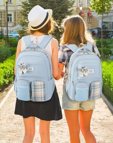 Girls Backpack, Women Laptop Backpacks 15.6in for College Students Elementary Middle High School Bag Teens Cute Kids Bookbags Back Pack, Blue in Saudi Arabia