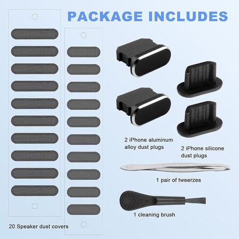 USB C Dust Plug for iPhone 15 16 Series, USB C Port Cover Phone Speaker Cover, Phone Charging Port Cleaner for Samsung Galaxy S23, S22 Ultra S21 FE S20, Note 20 and All Type-C Devices in Kuwait