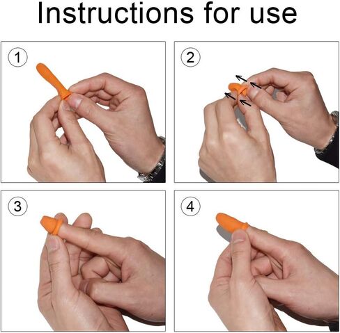 100 PCS Latex Finger Cots Reusable Rubber Fingertips Protective Glove Duty Industrial Grade Finger Cots-Small in Kuwait