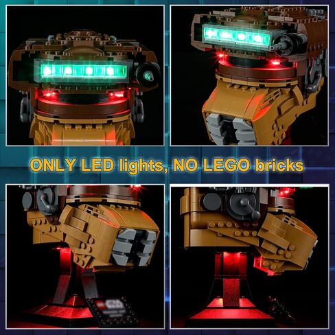 Vaodest LED Light for Lego Scout Trooper Helmet 75305 Model,Design and Configuration Compatible with Model 75305 (LED Light Only, Not Building Block Kit) in Kuwait