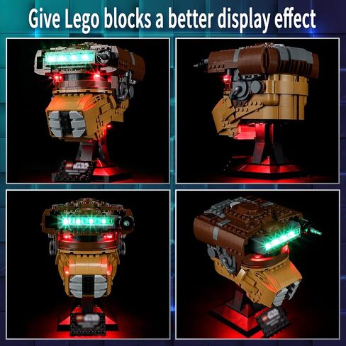 Vaodest LED Light for Lego Scout Trooper Helmet 75305 Model,Design and Configuration Compatible with Model 75305 (LED Light Only, Not Building Block Kit) in Kuwait