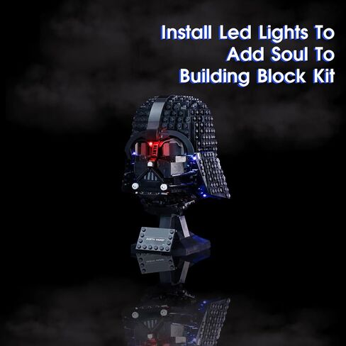 Vaodest LED Light for Lego Scout Trooper Helmet 75305 Model,Design and Configuration Compatible with Model 75305 (LED Light Only, Not Building Block Kit) in Saudi Arabia