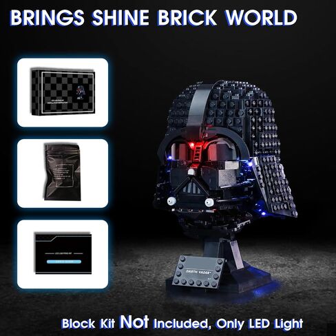 Vaodest LED Light for Lego Scout Trooper Helmet 75305 Model,Design and Configuration Compatible with Model 75305 (LED Light Only, Not Building Block Kit) in Saudi Arabia