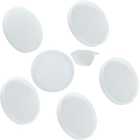 Round Coaster Silica Gel Molds Sets 3 Pcs Round and 3 Pcs Square Coaster Resin Molds with 1Pcs Silica Gel Mixing Cup for DIY Resin Coasters Bowl mats, Home Decoration and Candle Holders in Saudi Arabia