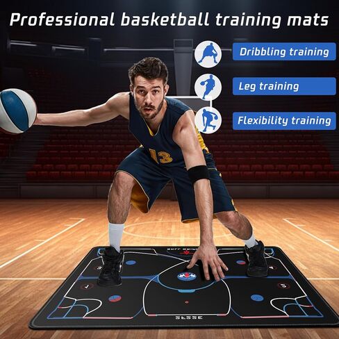 Presents Basketball Footstep Training Mat, Basketball Footwork Mats for Training, Basketball Train Mat for All Levels - Portable Non-Slip Equipment to Enhance Agility, Jumps and Control in Kuwait