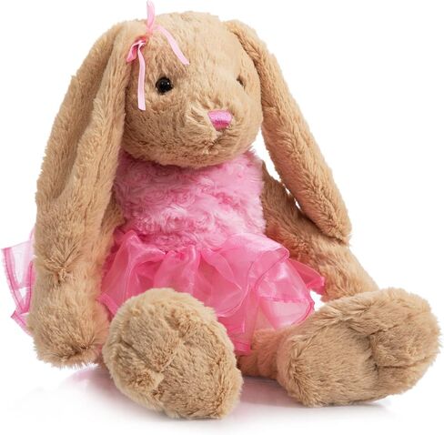 HollyHOME Ballet Bunny Stuffed Animal Plush Rabbit in Gauzy Dress Cute Easter Bunny Doll for Kids 21 inch Pink in Saudi Arabia