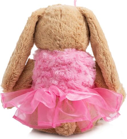 HollyHOME Ballet Bunny Stuffed Animal Plush Rabbit in Gauzy Dress Cute Easter Bunny Doll for Kids 21 inch Pink in Saudi Arabia