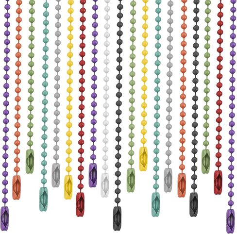 Framendino, Ball Chain Keychains with Connectors Metal Bead Chain Nickel Chain Hanging Chains Dog Tag Chain Necklace Ball Chain Keychain for Jewelry Making in Saudi Arabia