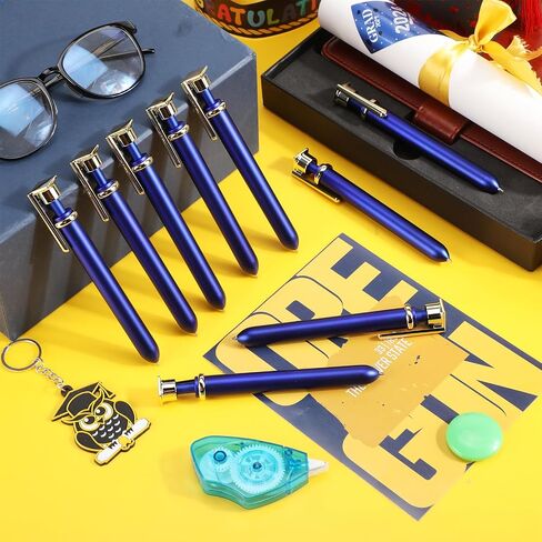 24 Pcs Graduation Ballpoint Pen Graduation Party Favors 2025 Graduate Cap Black Gel Ink Pens Gifts Student School Teacher Office Home Supplies(Blue) in Saudi Arabia
