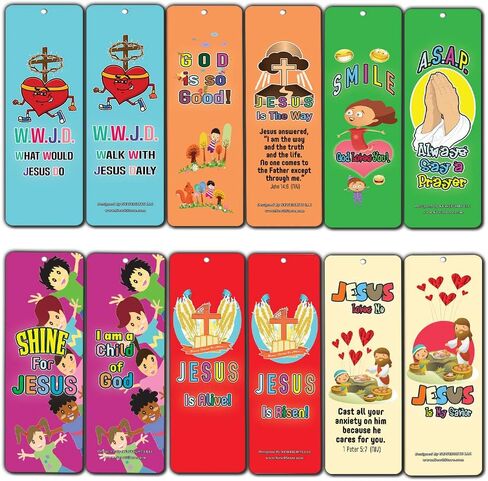 Neweights ما الذي يمكن أن يفعله يسوع الإشارات إلى WWJD Christian for Kids (60 pack)-مجموعة البطاقات التحفيزية اليومية-كتاب مجموعة-هبة مثالية لأعضاء الكنيسة in Kuwait