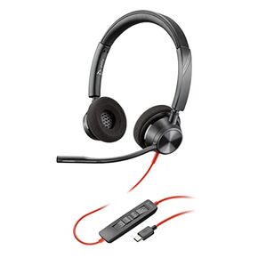 Plantronics - Blackwire 3315 - Wired, Single-Ear (Mono) Headset with Boom Mic, USB-A/3.5mm to Connect to Your PC, Mac, Cell Phone - Works with Teams (Certified), Zoom & More