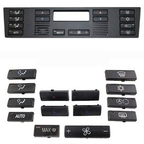 Air Conditioner Heater Climate Ventilation Control Buttons Switch Set Compatible with BMW X5 E53 5 Series E39 520,VIP0493