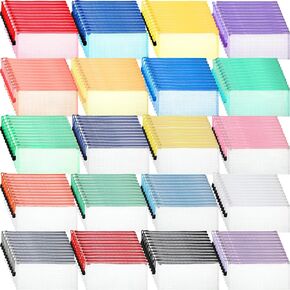 Zhehao 200 Pieces A6 Mesh Zipper Pouch Mesh Pouches Bulk Mesh Bags with Zipper Mesh Bag Waterproof Small Zipper File Bags for School Office Supplies Organization 9.4 x 4.5 Inches (Mixed Colors)