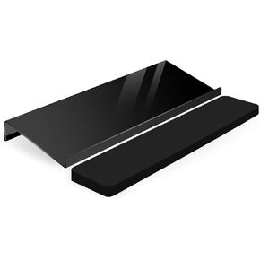 حامل لوحة مفاتيح الكمبيوتر ومسند المعصم، حامل لوحة المفاتيح المريح من Raipeu مع وسادة المعصم، حامل لوحة المفاتيح المائل من الأكريليك لسطح المكتب يناسب جميع أحجام لوحة المفاتيح (أسود) in Kuwait