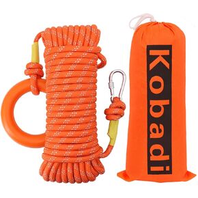 حقيبة رمي إنقاذ المياه مع حبل بطول 32/50/65/98 قدم بقوة شد 12 مم تصل إلى 2040 رطل، جهاز إنقاذ في حالات الطوارئ قابل للرمي للتجديف بالكاياك وركوب القوارب ومعدات السلامة عالية الوضوح in Kuwait