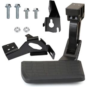Rear Bed Step Flip Down Bumper Step Compatible with 2017-2022 Ford F-250 F-350 F-450 (F450 will not work with the vibration dampner installed) OE# 75313-01A