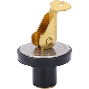 Compression Drain Plug 19mm Rubber + Brass + 304 Stainless Steel Screw Type Rubber Seal Boat Brass Drain Plug(7/8 inch (2974B2))