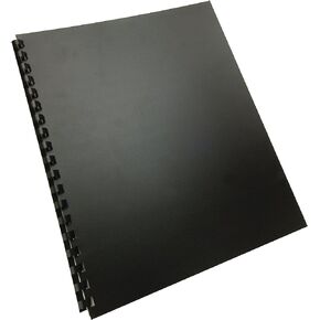 GBC Poly Binding Cover, 11"x8-1/2", 100% Recycled, Black, 25-Pack (25818)