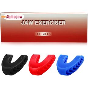 Alpha Jaw Facial Trainer 2.0, Face and Neck Exerciser, Jawline Exerciser Shaper for Men and Women, Jaw Exerciser with Three Resistance Levels (3 PCS) in Saudi Arabia