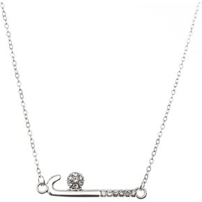 Sportybella Field Hockey Necklace, Girls Field Hockey Jewelry, Crystal Field Hockey Stick with Ball Necklace Pendant, Field Hockey Gifts for Field Hockey Players and Teams