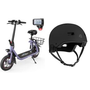 سكوتر كهربائي أوربان ماكس C1/C1 برو مع مقعد، محرك قوي 450 واط يصل إلى 22/25 ميل، سكوتر كهربائي قابل للطي للبالغين أقصى سرعة 15.5/18.6 ميل في الساعة، سكوتر كهربائي للتنقل مع سلة in Kuwait