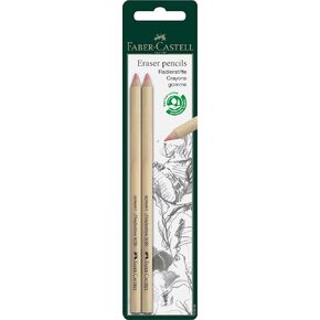 Faber-Castel Eraser Pencils, 2-Pack, 2 Count (Pack of 1), Multicolor