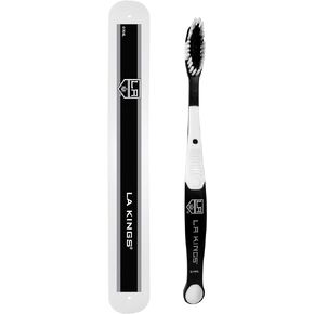 Siskiyou Sports NHL Los Angeles Kings Unisex Solar Powered Toothbrush and Travel Case, White, 7.75 in x 1.25 in x 0.75 in