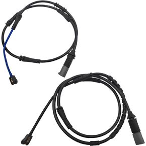 Brake Pad Wear Sensor Front & Rear Wheel | Compatible for BMW F10 528i 535D 535i 550i 2011 2012 2013 2014 2015 | Replacement # 34356791958, 34356791962
