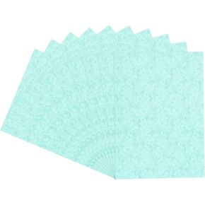 MECCANIXITY 100pcs A4 8.5 x 11 Inch Presentation Binding Covers Letter Size Leather Textured Grain Paper Un-Punched for Business Reports, Light Blue