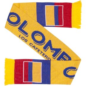 Colombia Soccer Knit Scarf
