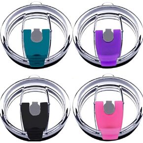 Tumbler Replacement Lids, IHUIXINHE Spill Proof and Splash Resistant Lid for Rambler, Ozark Trail, Straw Friendly (20 OZ)