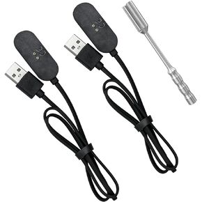 2 Charger Dock USB + Loading Spoon Replacement Accessories, Pipe Cleaners Hard Bristle and Black Brush for Cleaning