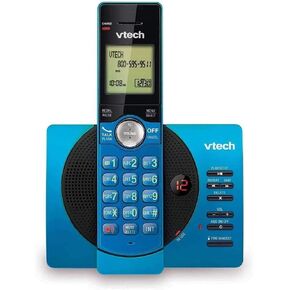 VTech CS6929-15 DECT 6.0 Expandable Cordless Phone System with Answering Machine, 1 Handset - Blue in Saudi Arabia