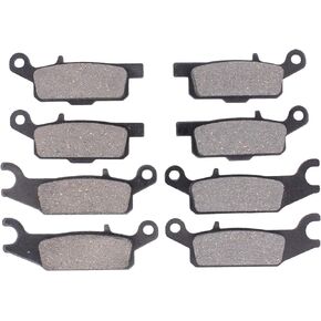 MOTOKU Front and Rear Brake Pads for Grizzly 550 2009-2014, Grizzly 700 2007-2020