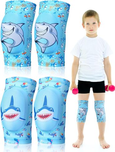 2 Pair Kids Knee Pad Camouflage Anti Slip Padded for Boy Sponge Knee Brace Breathable Flexible Toddler Knee Pads Elastic Knee Support for Boys Sport Volleyball Dance Skating Basketball, 3-7 Years in Saudi Arabia