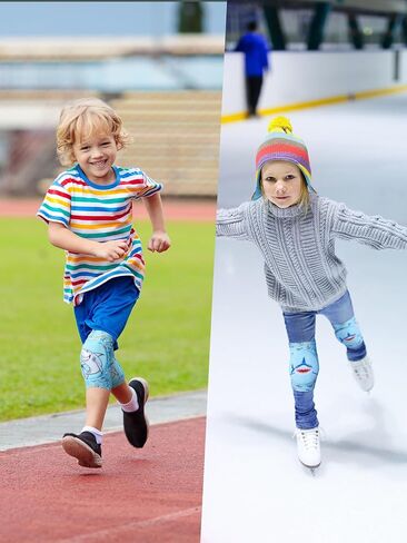 2 Pair Kids Knee Pad Camouflage Anti Slip Padded for Boy Sponge Knee Brace Breathable Flexible Toddler Knee Pads Elastic Knee Support for Boys Sport Volleyball Dance Skating Basketball, 3-7 Years in Saudi Arabia