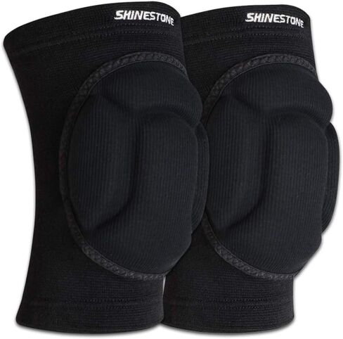 Shinestone Knee Pads Elbow Pads,Thick Sponge Knee Pads Elbow Pads High Elastic Anti-Slip Collision Avoidance Knee Elbow Sleeves for Basketball and More Sports. (1 Pair) (008-Knee pads, Medium) in Saudi Arabia