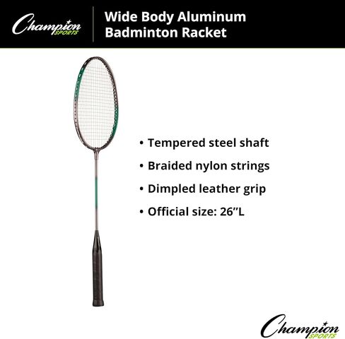 Champion Sports Wide Body Aluminum Badminton Racket in Saudi Arabia