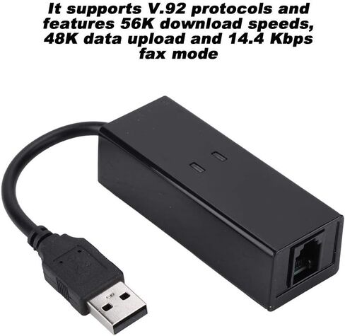 مودم بيانات الفاكس الصوتي للاتصال الخارجي USB 56K مودم بيانات الفاكس الصوتي للاتصال الخارجي مناسب لـ Win7 وWin8 وWin10 وXP in Kuwait