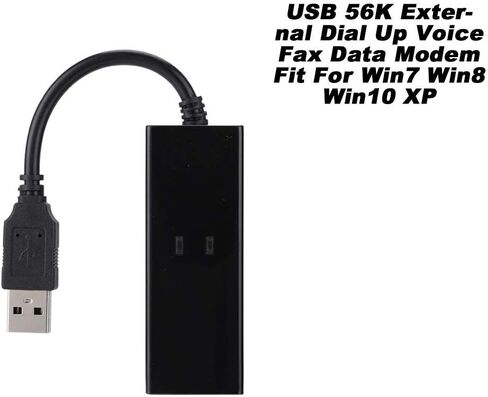 مودم بيانات الفاكس الصوتي للاتصال الخارجي USB 56K مودم بيانات الفاكس الصوتي للاتصال الخارجي مناسب لـ Win7 وWin8 وWin10 وXP in Kuwait